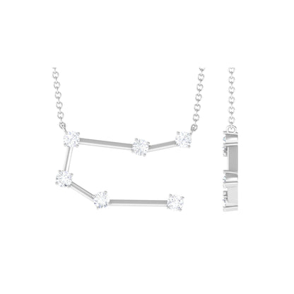 0.54 TCW Round Constellation Moissanite Necklace