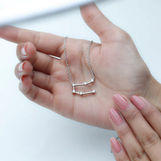 0.54 TCW Round Constellation Moissanite Necklace 5