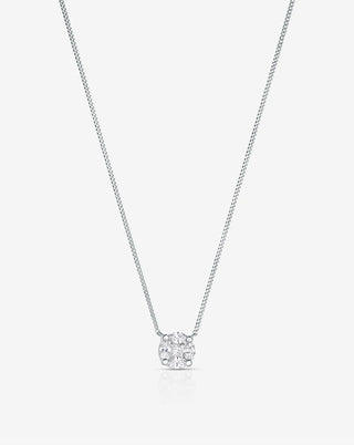 0.375 TCW Round Cut Drop Bar Style Moissanite Necklace 1