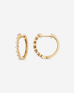 0.14 TCW Round Cut Solitaire Style Moissanite Wedding Band 1