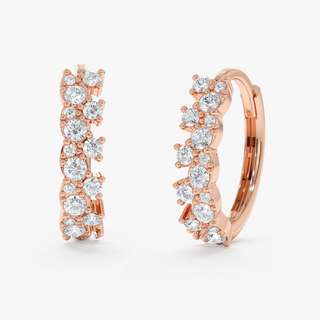 1.0 CT Round Bezel Solitaire Lab Grown Diamond Earrings