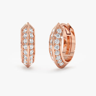 1.0 CT Round Bezel Solitaire Lab Grown Diamond Earrings