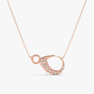 1.0 CT Round Bezel Solitaire Lab Grown Diamond Necklace
