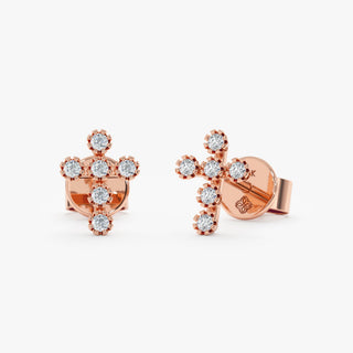 1.0 CT Round Bezel Solitaire Lab Grown Diamond Earrings