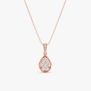 1.0 CT Round Bezel Solitaire Lab Grown Diamond Necklace