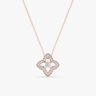 1.0 CT Round Bezel Solitaire Lab Grown Diamond Necklace