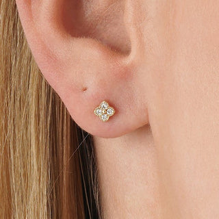 1.0 CT Round Bezel Solitaire Lab Grown Diamond Earrings
