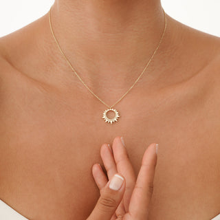 1.0 CT Round Bezel Solitaire Lab Grown Diamond Necklace