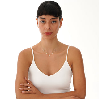 1.0 CT Round Bezel Solitaire Lab Grown Diamond Necklace
