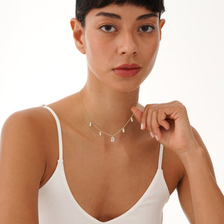 1.0 CT Round Bezel Solitaire Lab Grown Diamond Necklace