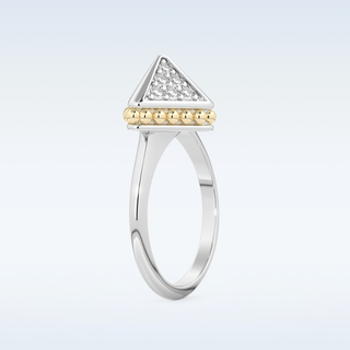 Beautiful Open Wedding Band with 0.33 CT Round Cut Moissanite