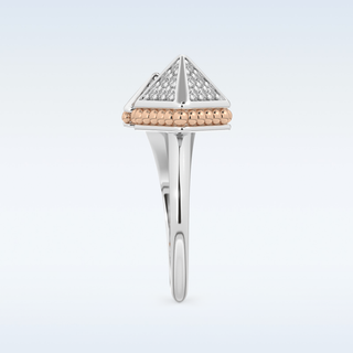 Beautiful Open Wedding Band with 0.33 CT Round Cut Moissanite