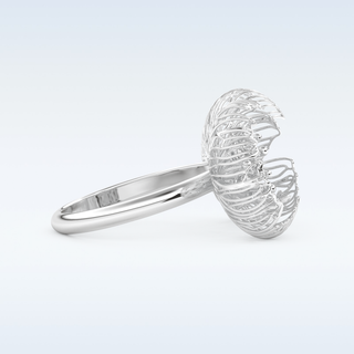 Beautiful Wedding Band with 0.36 CT Round Cut Moissanite