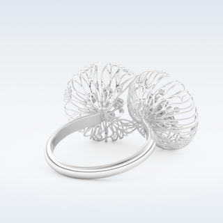 Beautiful Wedding Band with 0.36 CT Round Cut Moissanite