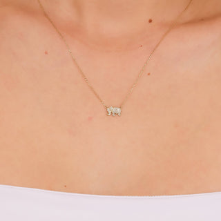 1.0 CT Round Bezel Solitaire Lab Grown Diamond Necklace