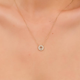 1.0 CT Round Bezel Solitaire Lab Grown Diamond Necklace