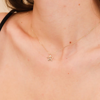 1.0 CT Round Bezel Solitaire Lab Grown Diamond Necklace