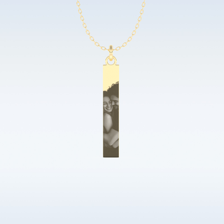 Image Engraved Pendant in Solid Gold or Silver 6
