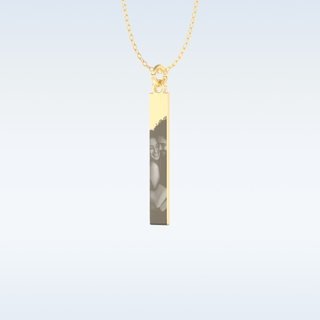 Image Engraved Pendant in Solid Gold or Silver 7