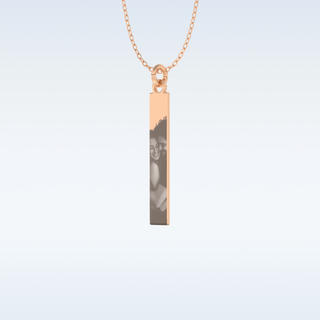 Image Engraved Pendant in Solid Gold or Silver 12