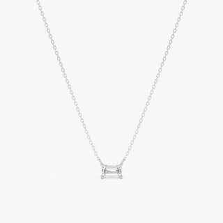 1.0 CT Round Bezel Solitaire Lab Grown Diamond Necklace