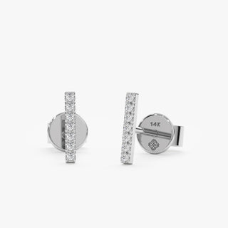 1.0 CT Round Bezel Solitaire Lab Grown Diamond Earrings