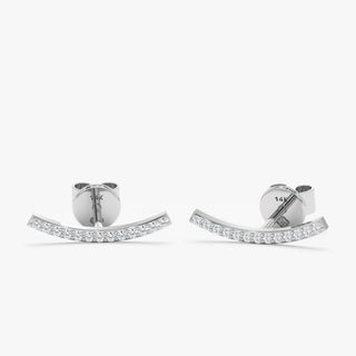 1.0 CT Round Bezel Solitaire Lab Grown Diamond Earrings