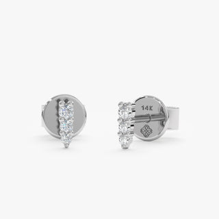 1.0 CT Round Bezel Solitaire Lab Grown Diamond Earrings