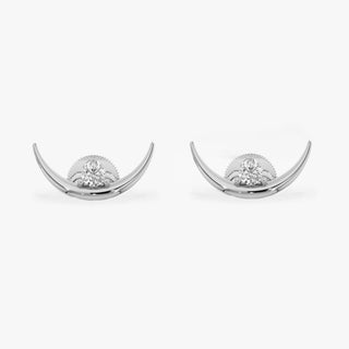1.0 CT Round Bezel Solitaire Lab Grown Diamond Earrings