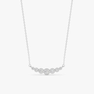 1.0 CT Round Bezel Solitaire Lab Grown Diamond Necklace