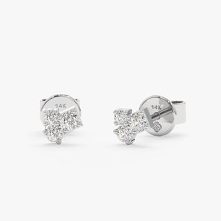 1.0 CT Round Bezel Solitaire Lab Grown Diamond Earrings