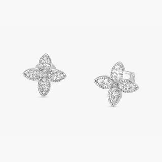 1.0 CT Round Bezel Solitaire Lab Grown Diamond Earrings