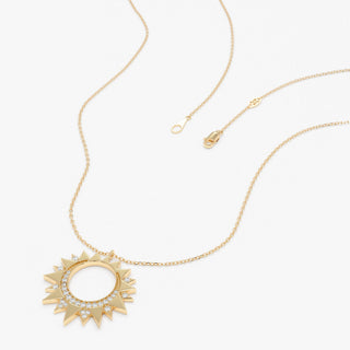1.0 CT Round Bezel Solitaire Lab Grown Diamond Necklace