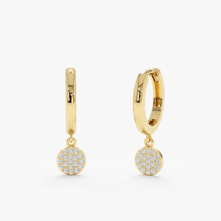 1.0 CT Round Bezel Solitaire Lab Grown Diamond Earrings