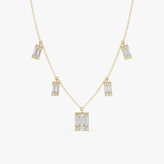 1.0 CT Round Bezel Solitaire Lab Grown Diamond Necklace