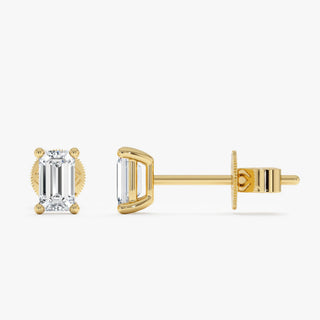 1.0 CT Round Bezel Solitaire Lab Grown Diamond Earrings