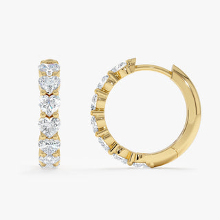 1.0 CT Round Bezel Solitaire Lab Grown Diamond Earrings