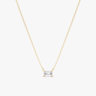 1.0 CT Round Bezel Solitaire Lab Grown Diamond Necklace