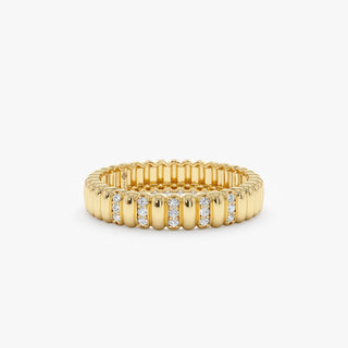 0.37 CT Round Full Eternity Lab Grown Diamond Wedding Band