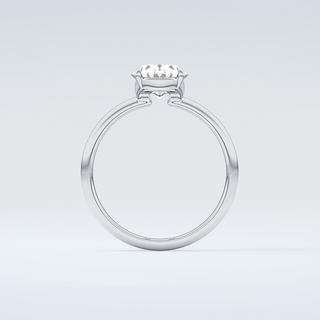 2.0 CT Oval Cut Solitaire Moissanite Engagement Ring 14