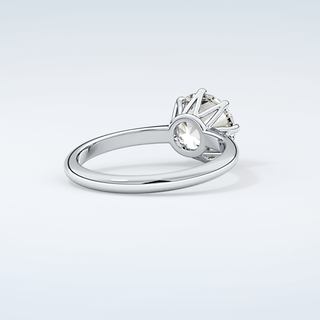 2.0 CT Round Cut Solitaire Moissanite Engagement Ring 15