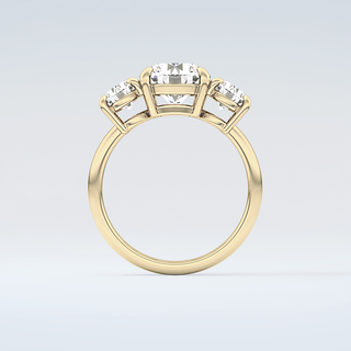 2.0 CT Round Cut Three Stone Moissanite Engagement Ring 2