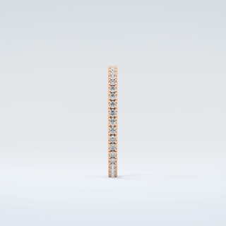 0.36 TCW Round Shaped Moissanite Wedding Band 11