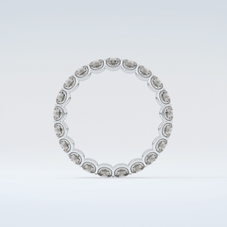 2.1 TCW Round Shaped Moissanite Wedding Band 14