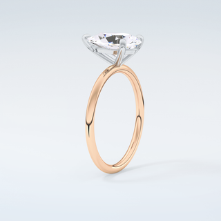 2.0 CT Pear Cut Solitaire Moissanite Engagement Ring 12