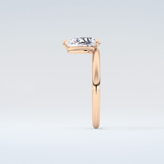 2.0 CT Pear Cut Solitaire Moissanite Engagement Ring 11