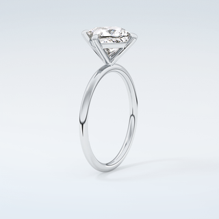 2.0 CT Princess Cut Solitaire Moissanite Engagement Ring 18