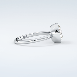 1.5 CT Round Cut Bezel Style Moissanite Engagement Ring 16