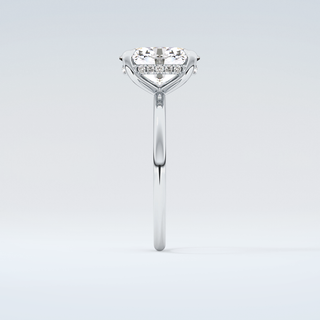 2.0 CT Oval Cut Hidden Halo Moissanite Engagement Ring 17
