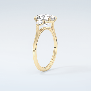 2.0 CT Oval Cut Three Stone Moissanite Engagement Ring 6